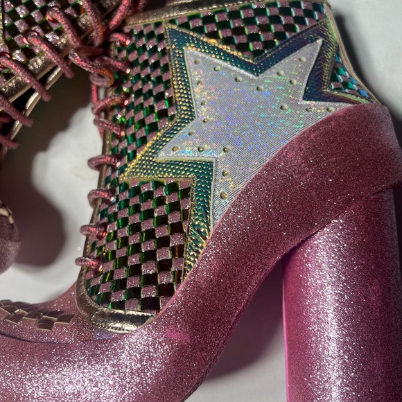 Irregular choice star platform boots milovat size 37 size US 6 pink Shoes cute - Picture 12 of 16